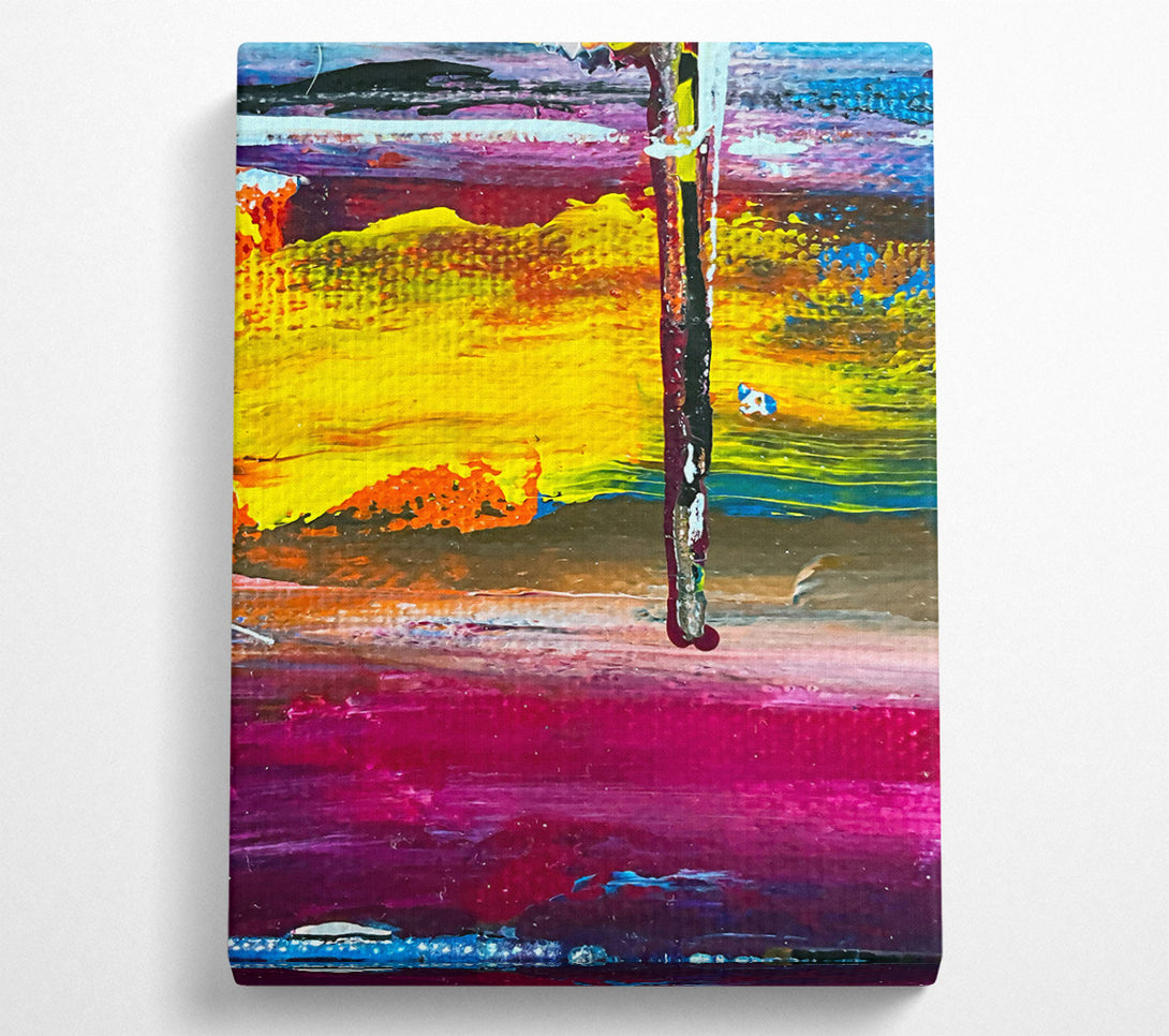  A Canvas Print of Crimson Sunset Stripe Canvas Print