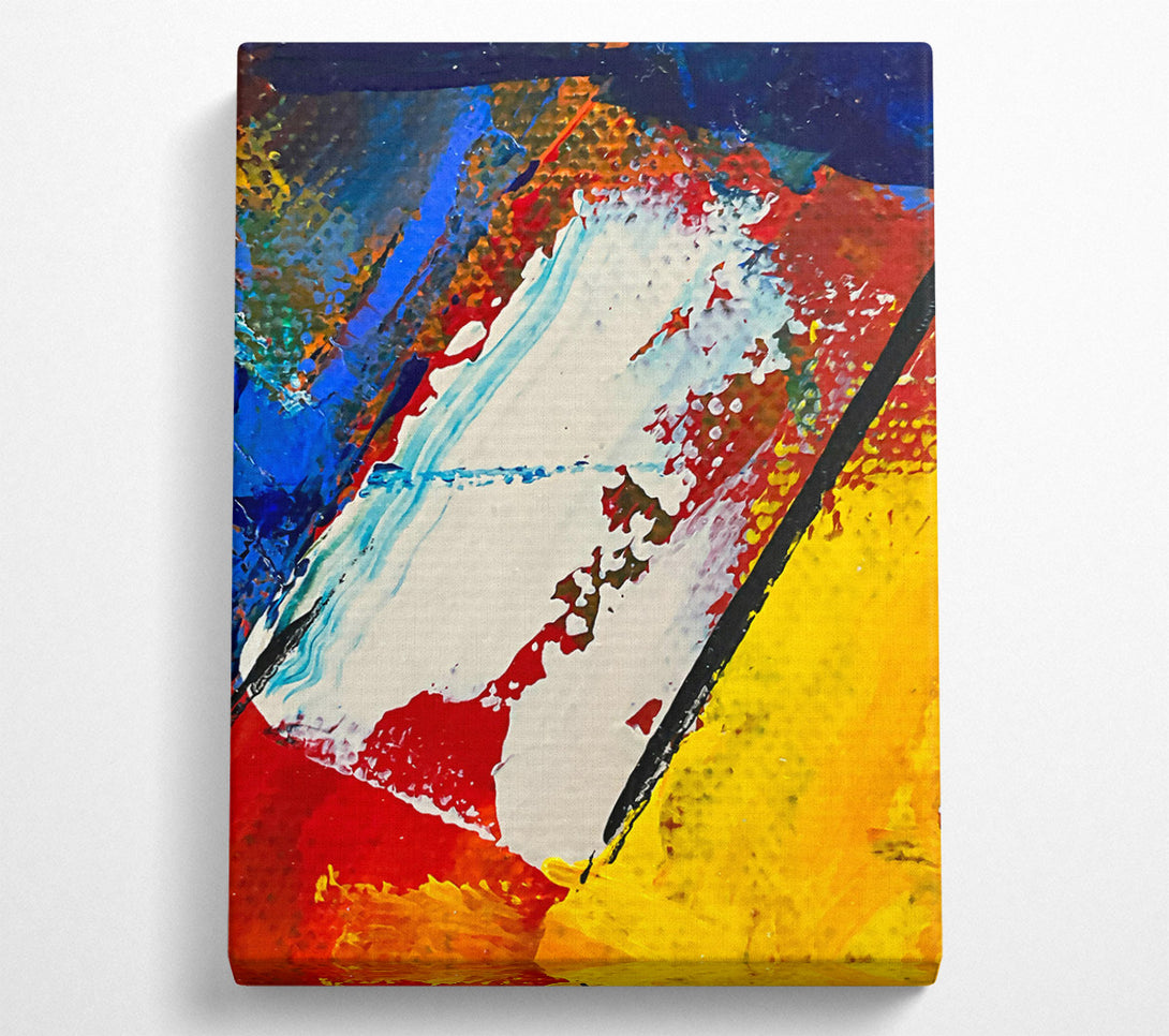  A Canvas Print of Crimson Abstract Swirl Canvas Print