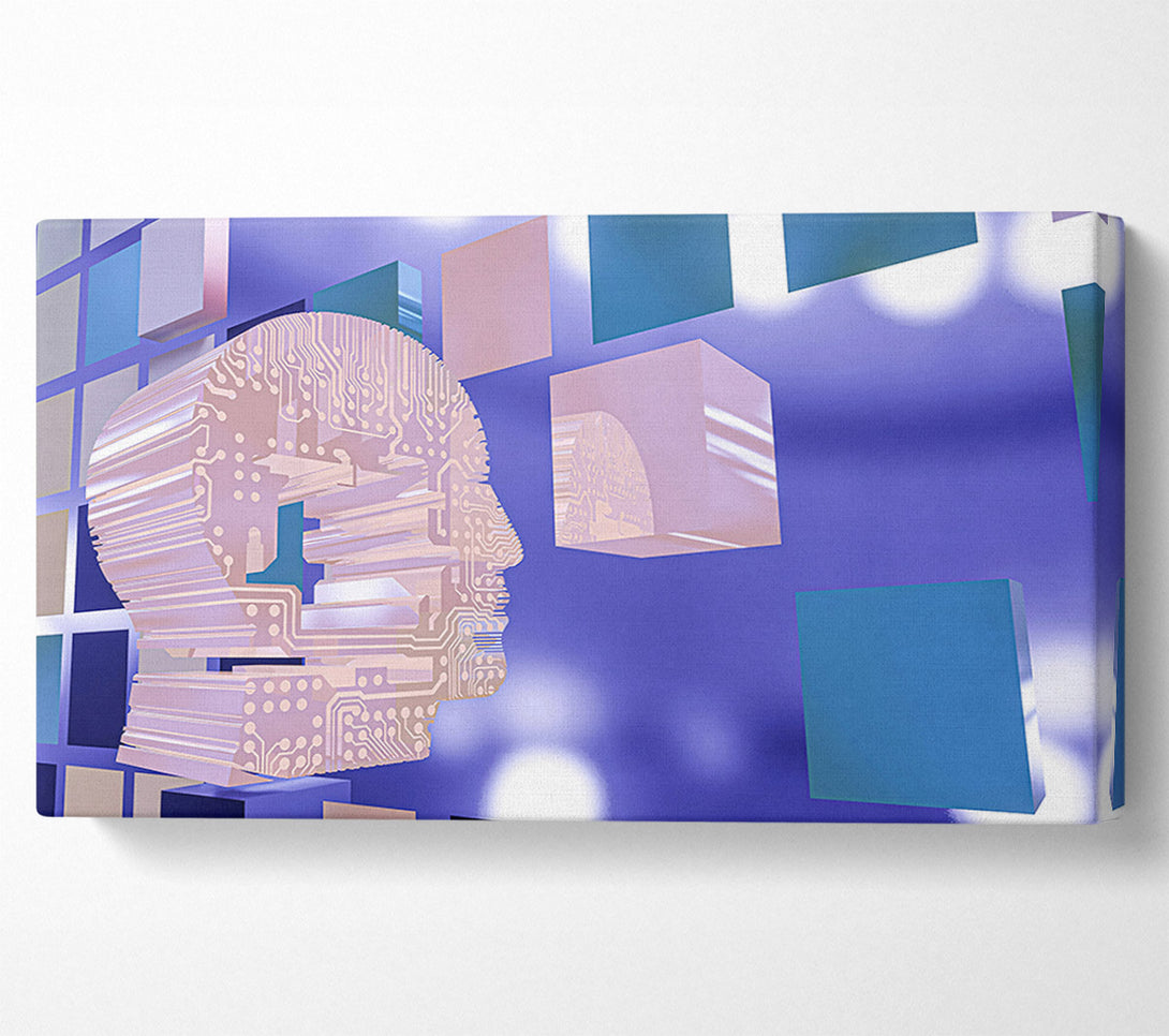  A Canvas Print of Digital Pink Mind Canvas Wall Art