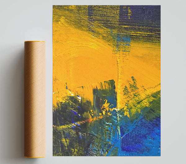 Golden Brushstrokes Embrace