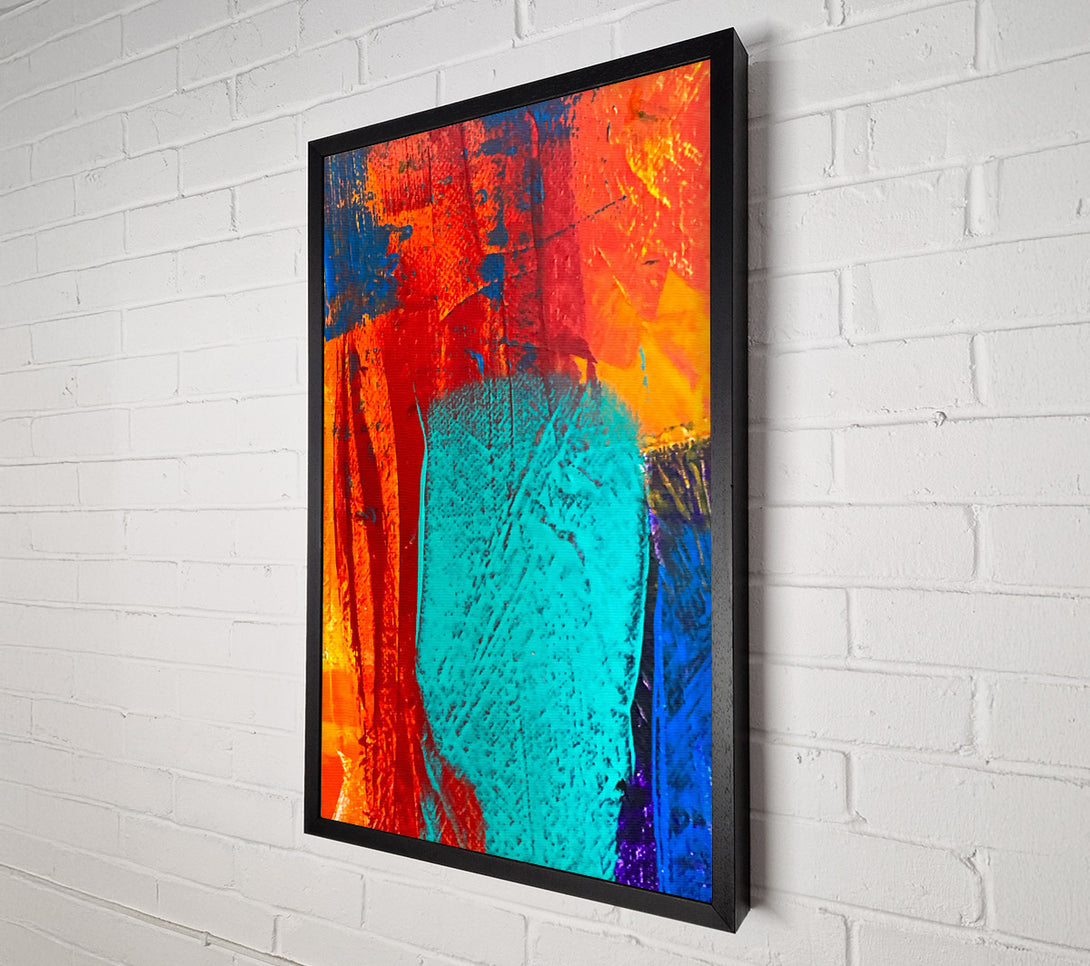  A Canvas Print of Emerald Abstract Swirl Canvas Art