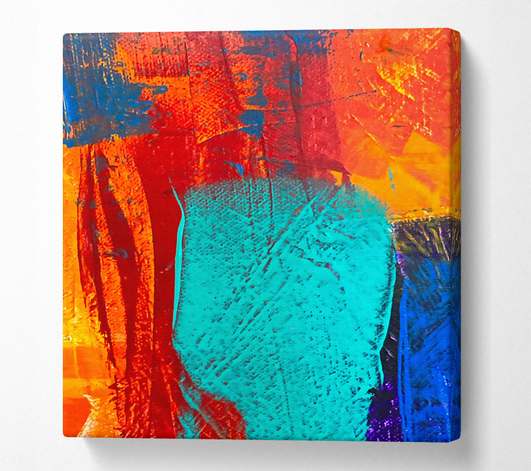  A Canvas Print of Emerald Abstract Swirl Canvas Art
