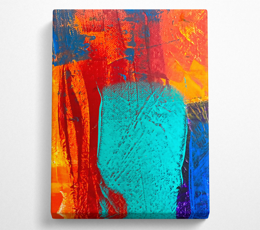  A Canvas Print of Emerald Abstract Swirl Canvas Art