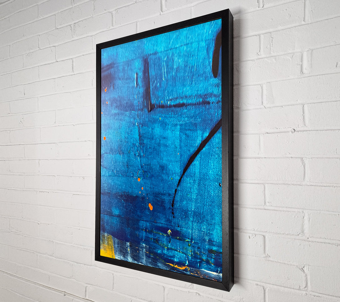  A Canvas Print of Azure Splashes Of Orange Canvas Print