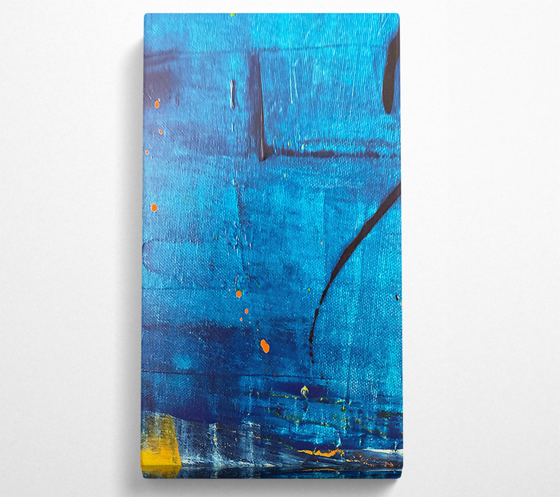  A Canvas Print of Azure Splashes Of Orange Canvas Print