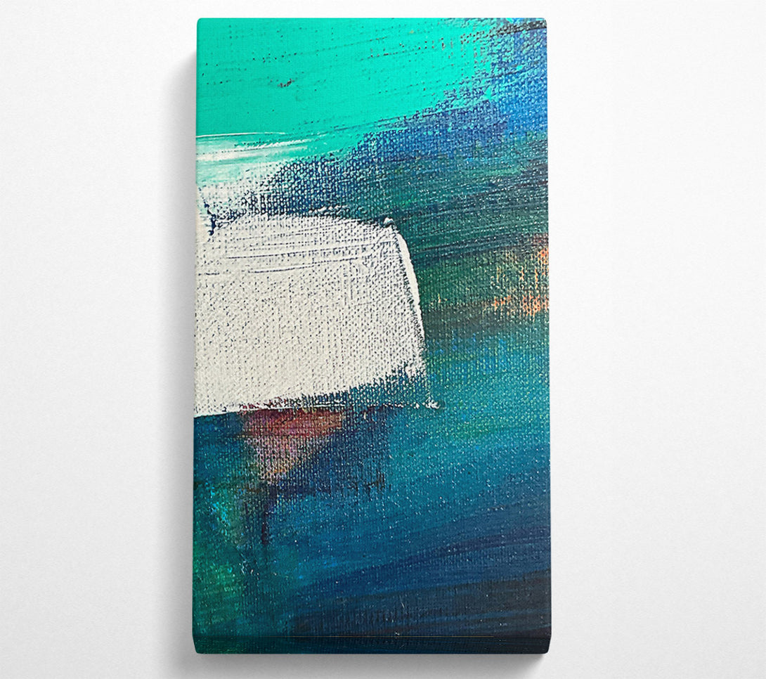  A Canvas Print of Teal And White Dreamscape Canvas Art