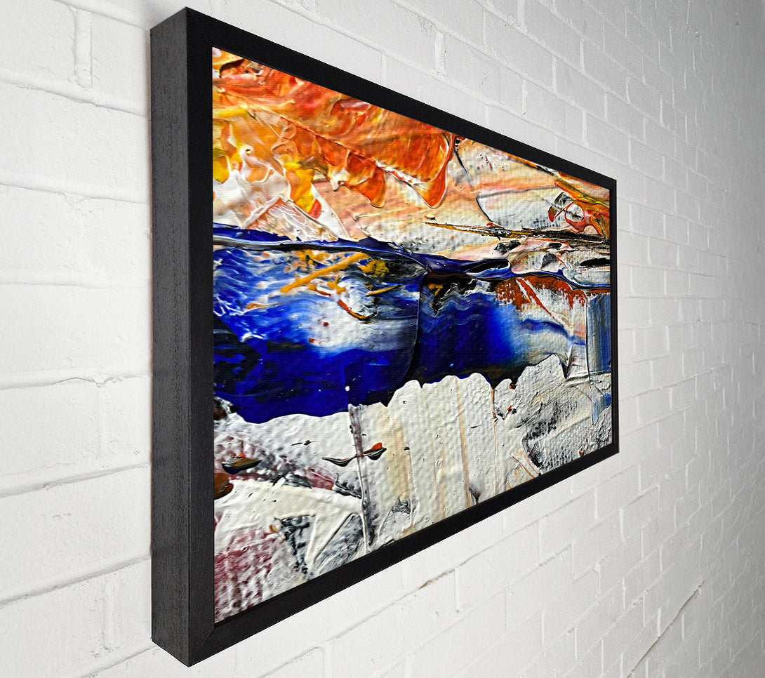  A Canvas Print of Azure Horizon Stroke Canvas Print