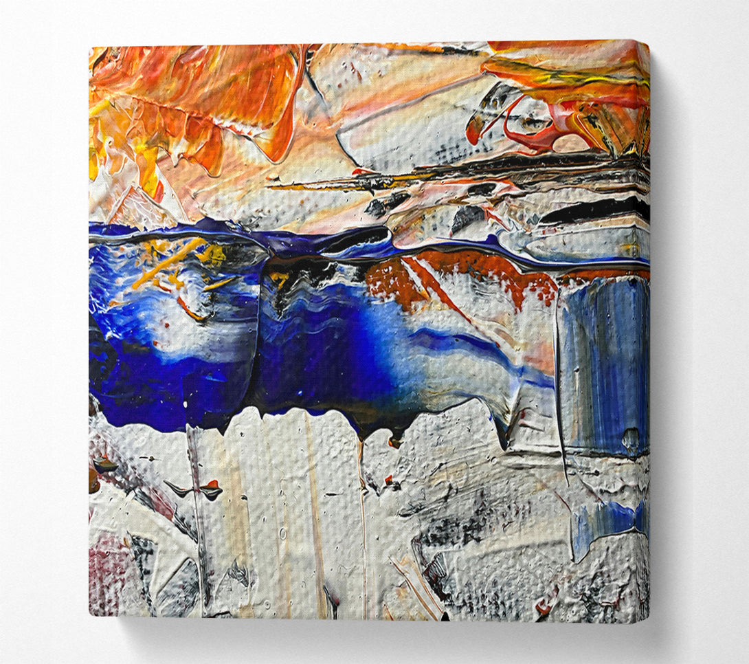  A Canvas Print of Azure Horizon Stroke Canvas Print