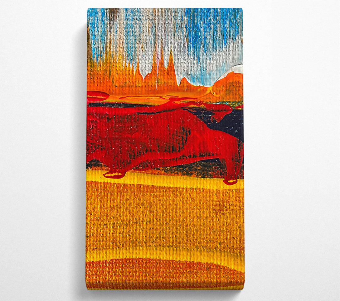  A Canvas Print of Crimson Horizon Glow Canvas Wall Art