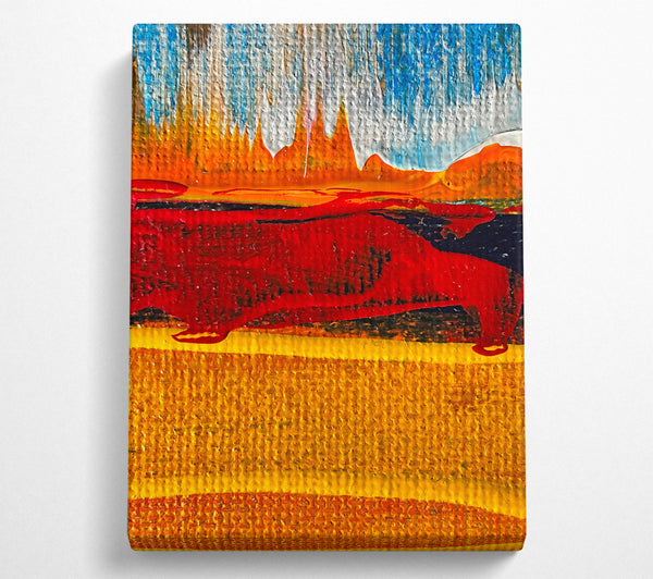  A Canvas Print of Crimson Horizon Glow Canvas Wall Art