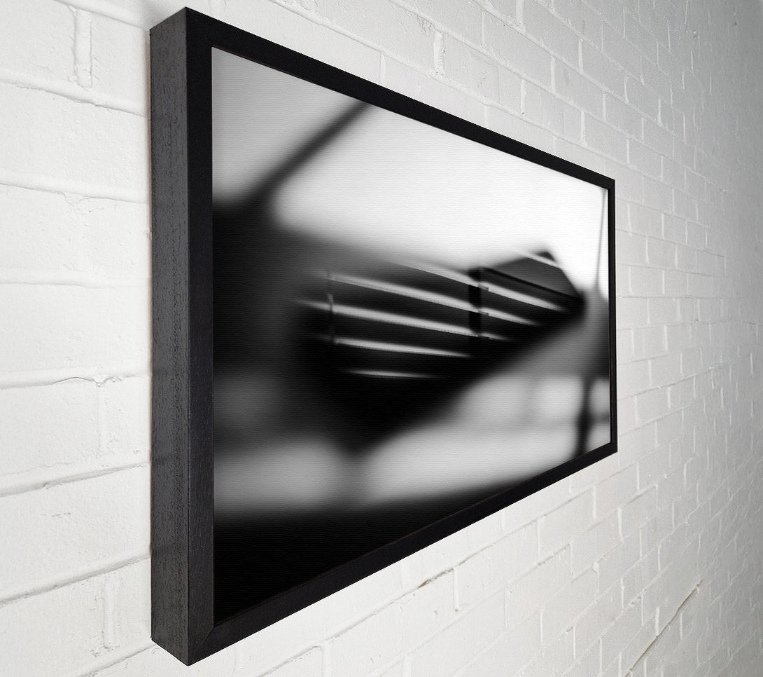  A Canvas Print of Grey Lines And Shadows Canvas Art