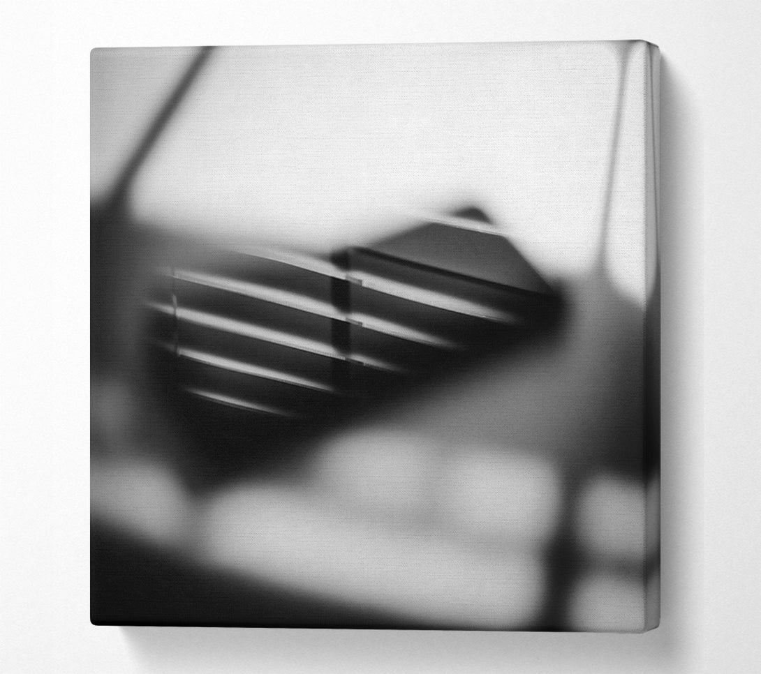  A Canvas Print of Grey Lines And Shadows Canvas Art