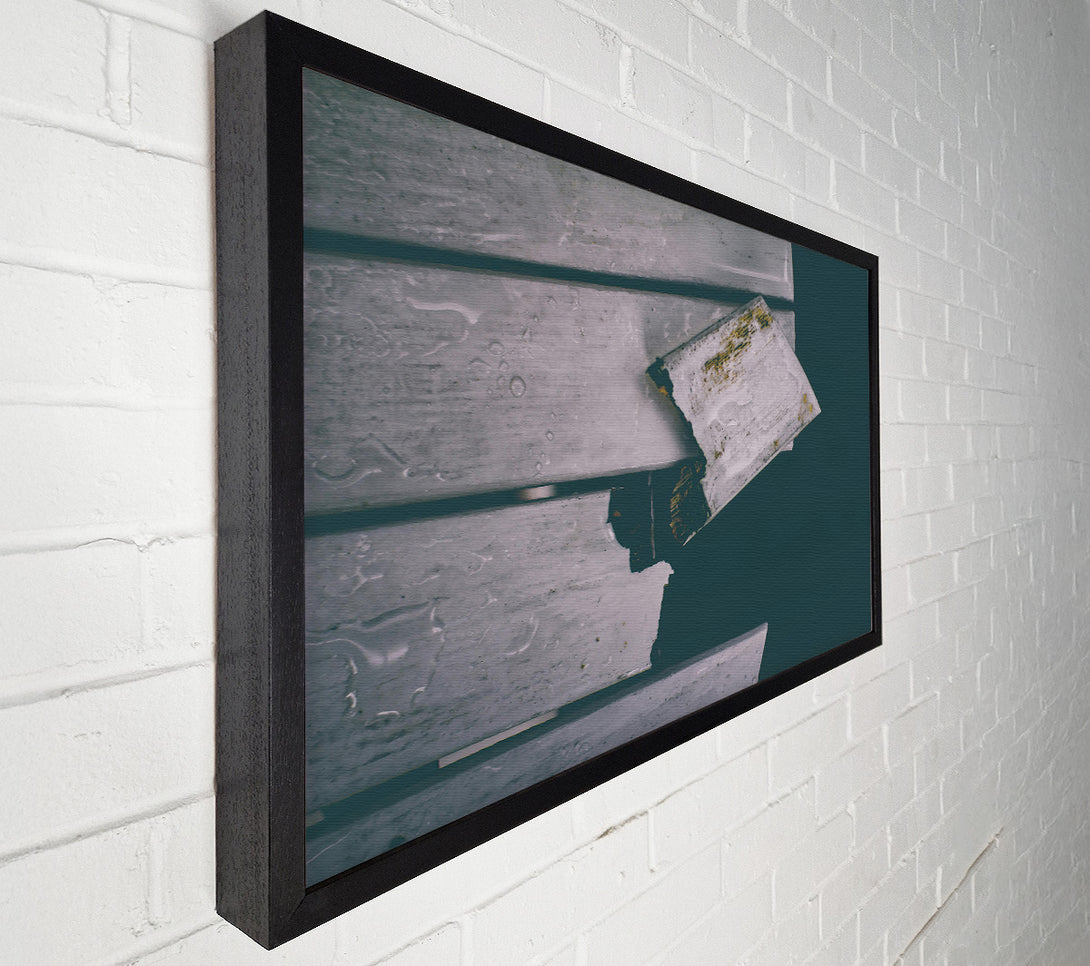  A Canvas Print of White Wooden Fracture Canvas Wall Art