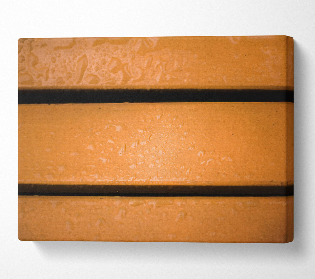  A Canvas Print of Orange Drops On Wood Canvas Wall Art