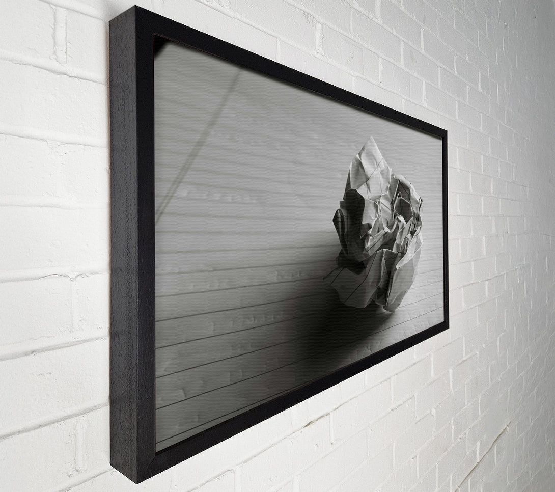  A Canvas Print of White Crumpled Paper Ball Canvas Art