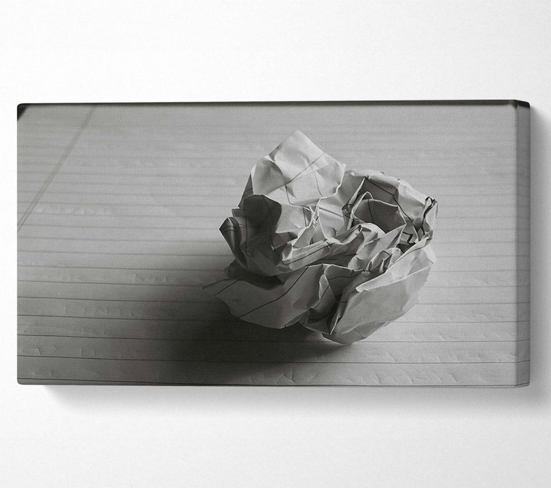  A Canvas Print of White Crumpled Paper Ball Canvas Art