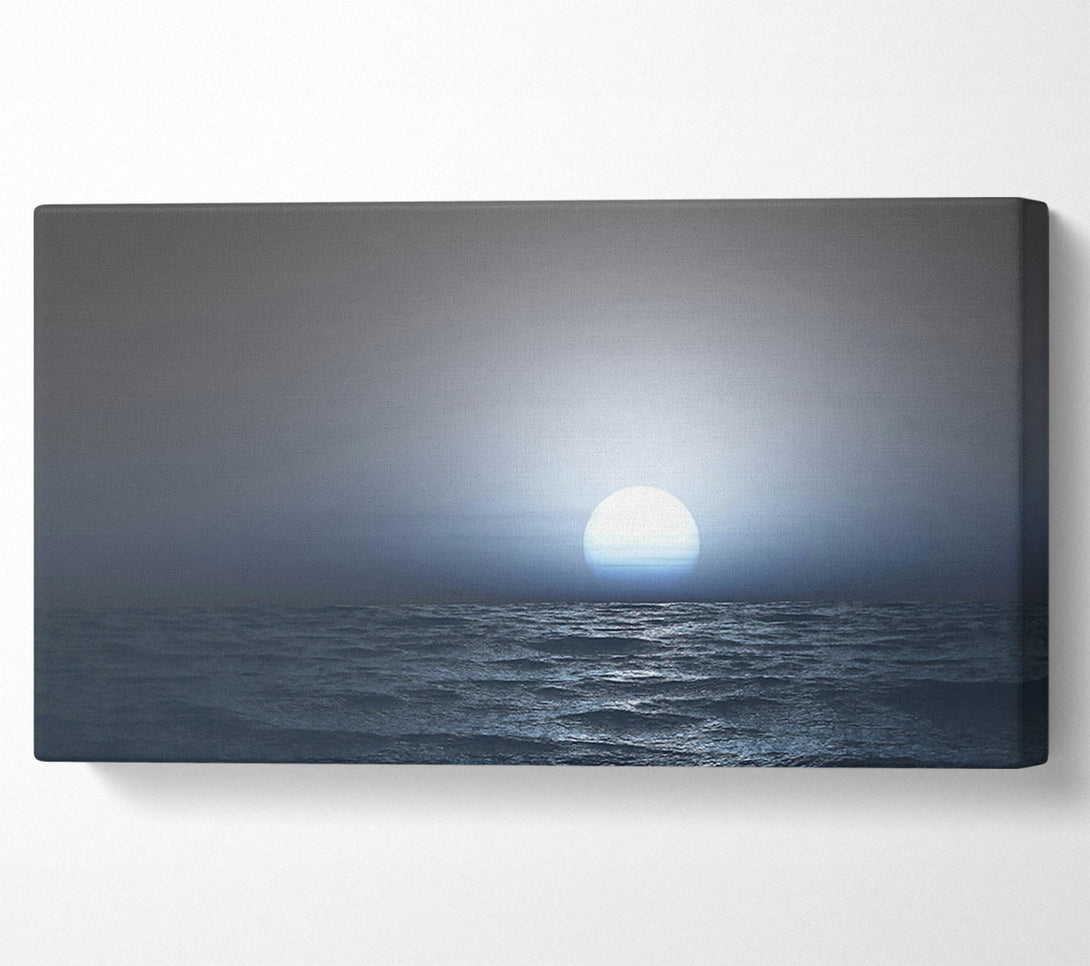  A Canvas Print of Blue Horizon Glow Canvas Art