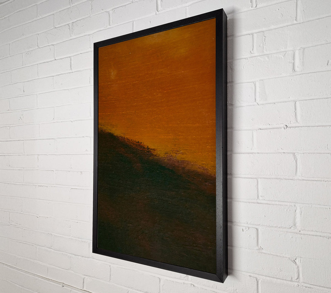  A Canvas Print of Amber Sunset Hues Canvas Art
