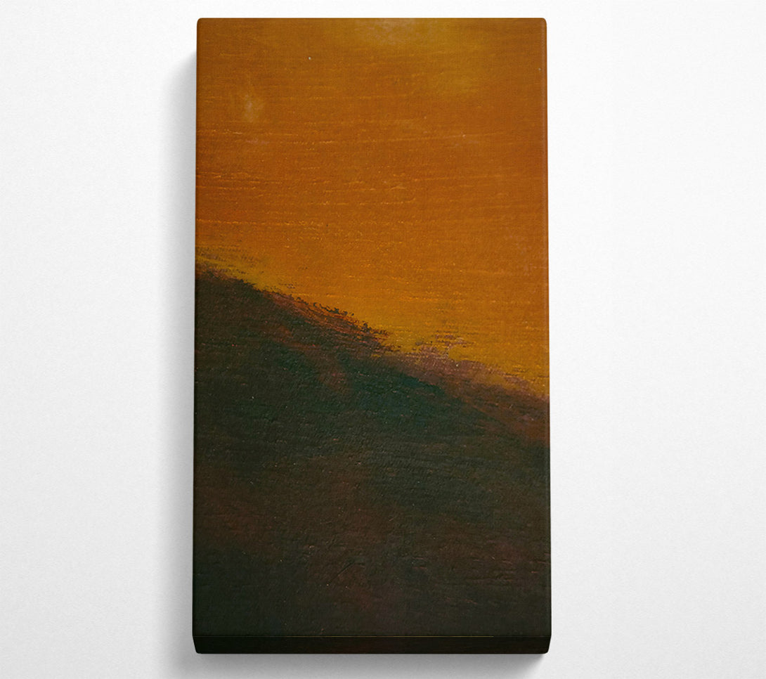  A Canvas Print of Amber Sunset Hues Canvas Art