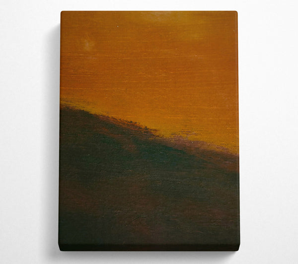  A Canvas Print of Amber Sunset Hues Canvas Art