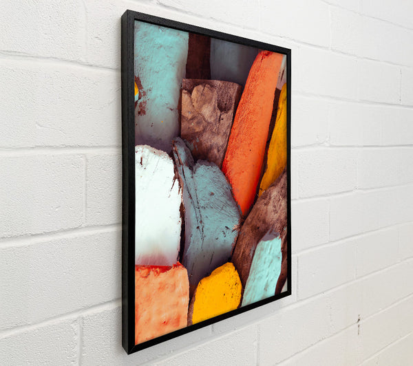 Orange Painted Driftwood