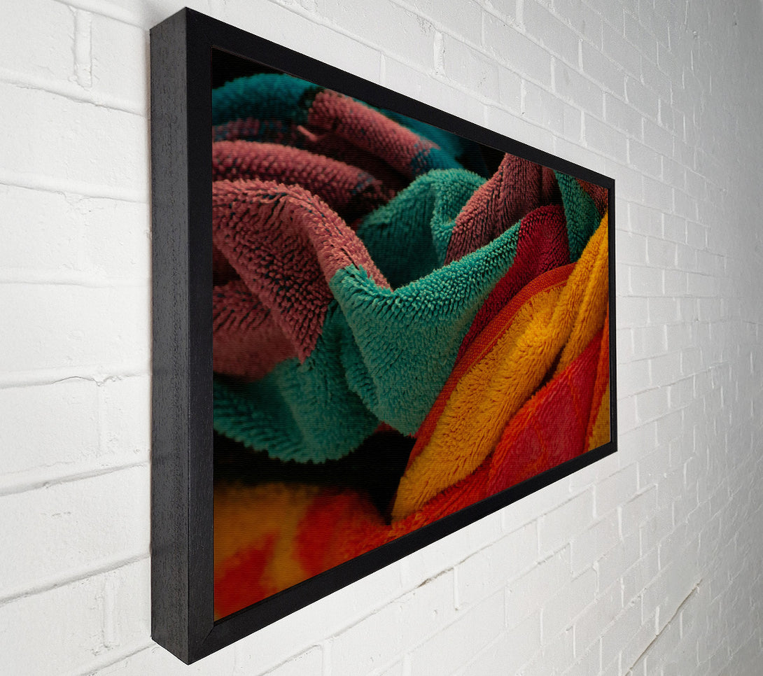  A Canvas Print of Turquoise Fuzzy Layers Canvas Print