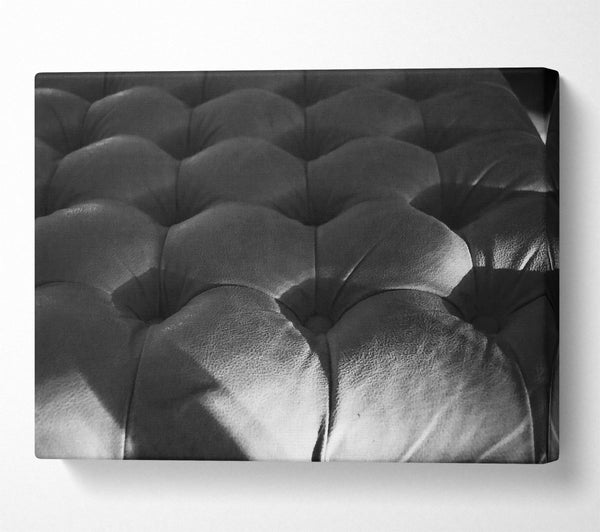  A Canvas Print of Gray Buttoned Texture Canvas Wall Art