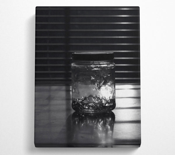  A Canvas Print of Silver Jar Of Light Canvas Wall Art