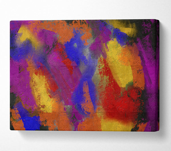  A Canvas Print of Golden Swirls Of Color Canvas Wall Art