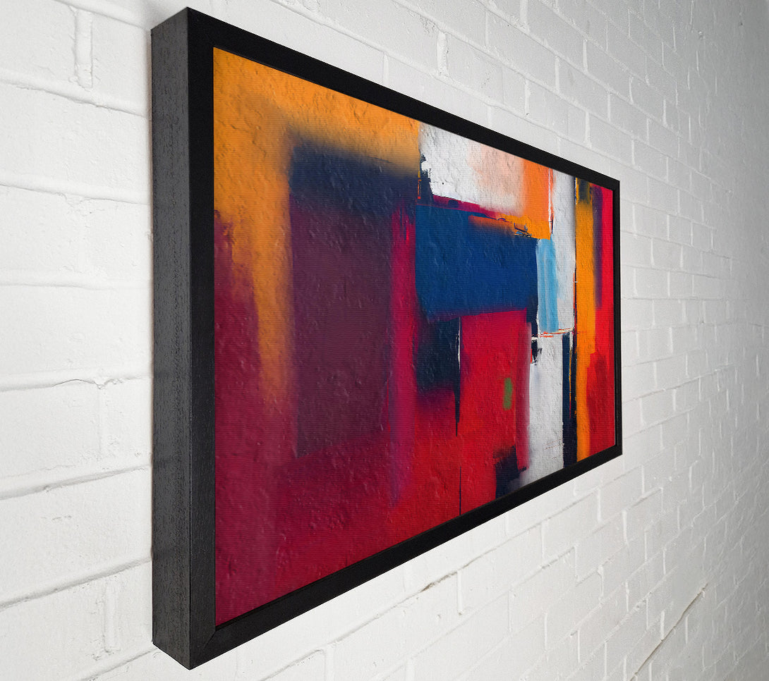  A Canvas Print of Crimson Abstract Hues Canvas Wall Art