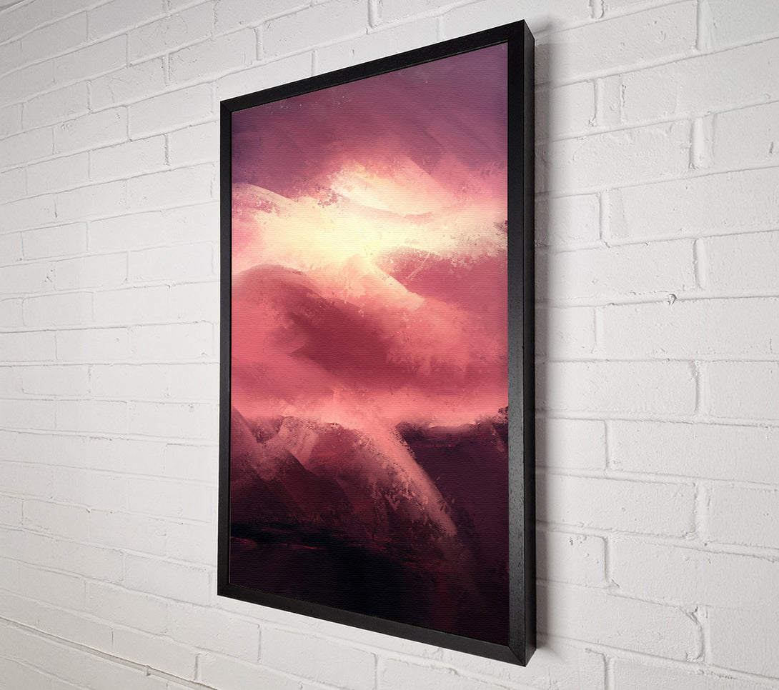  A Canvas Print of Crimson Mountain Dawn Canvas Art