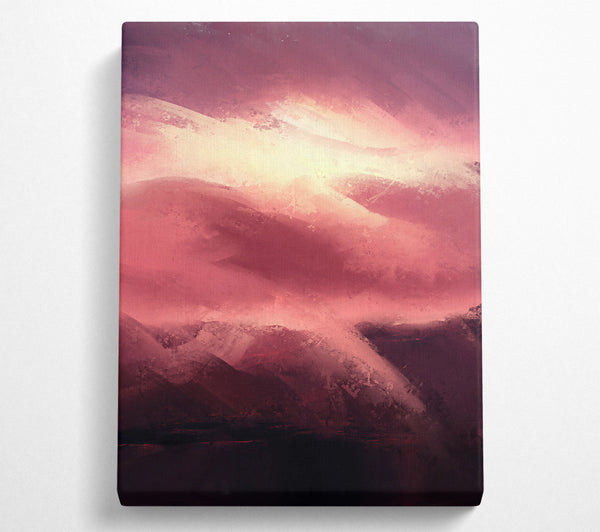  A Canvas Print of Crimson Mountain Dawn Canvas Art