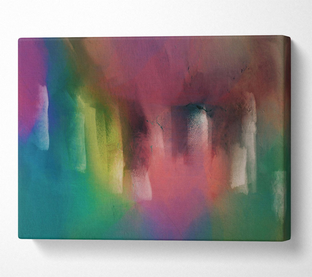  A Canvas Print of Crimson And Green Hues Canvas Wall Art
