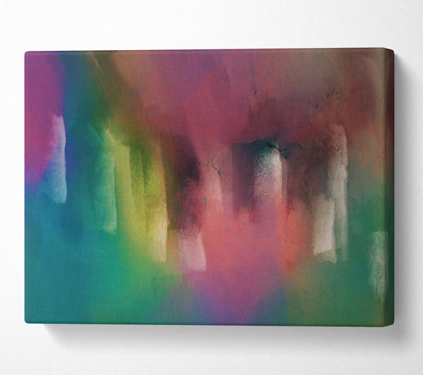  A Canvas Print of Crimson And Green Hues Canvas Wall Art