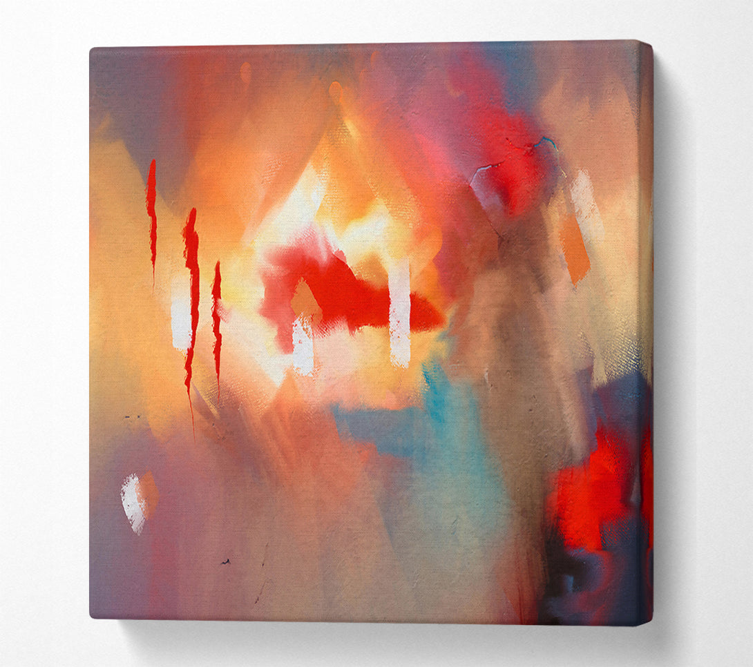  A Canvas Print of Crimson And Gold Dreams Canvas Print