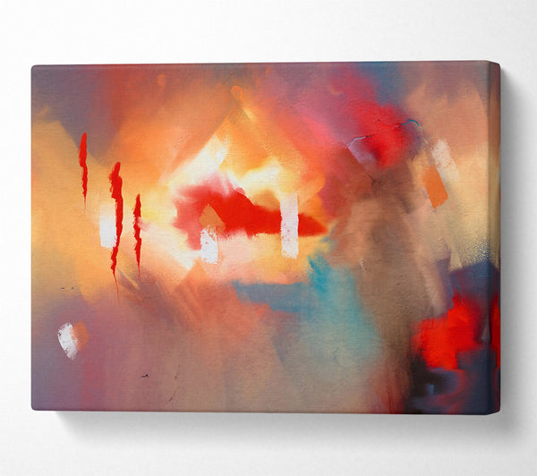  A Canvas Print of Crimson And Gold Dreams Canvas Print