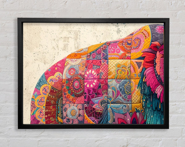 The Quilt Mammoth Framed Print