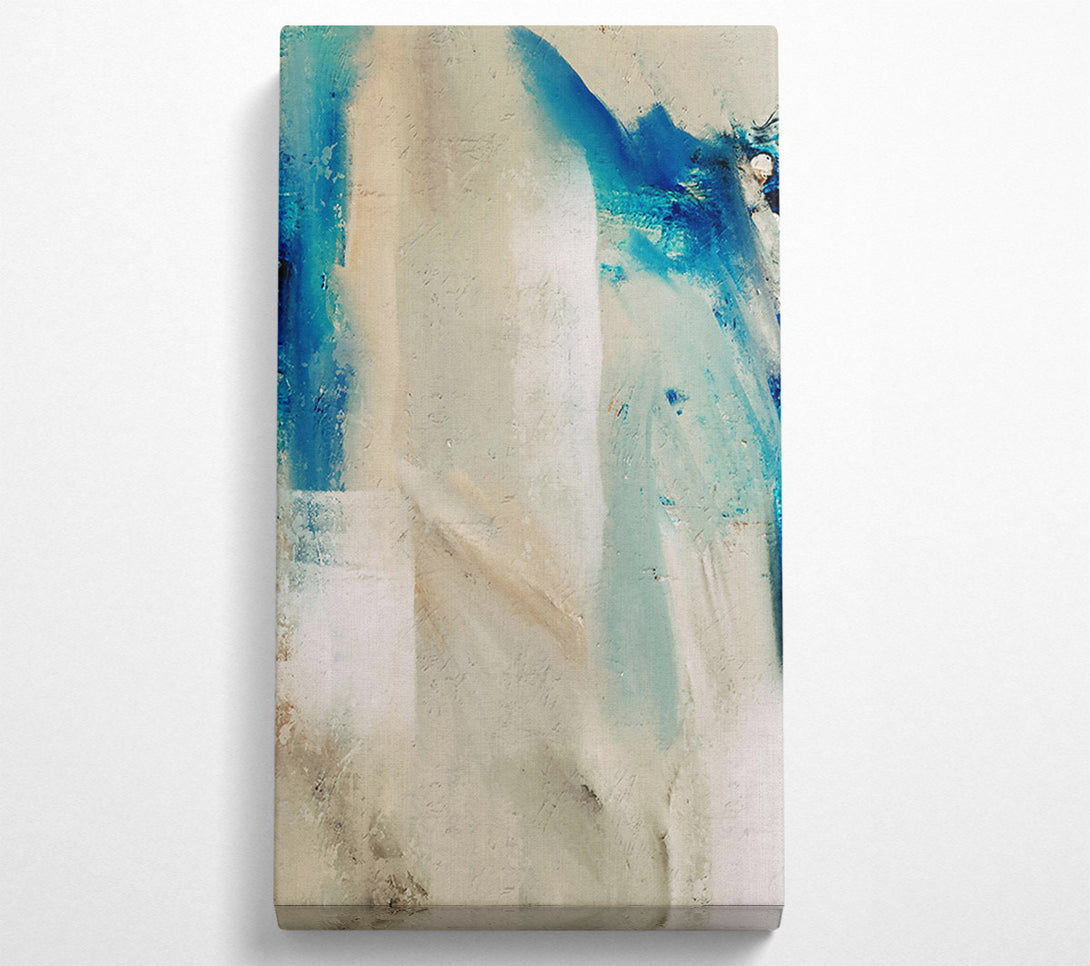  A Canvas Print of Blue And Beige Abstract Canvas Print