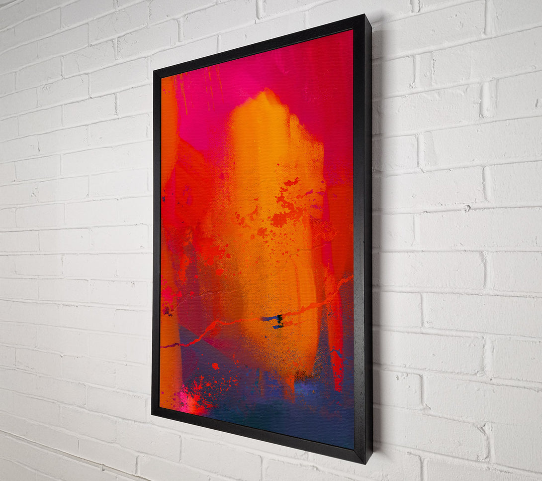  A Canvas Print of Orange Sunset Hues Canvas Art