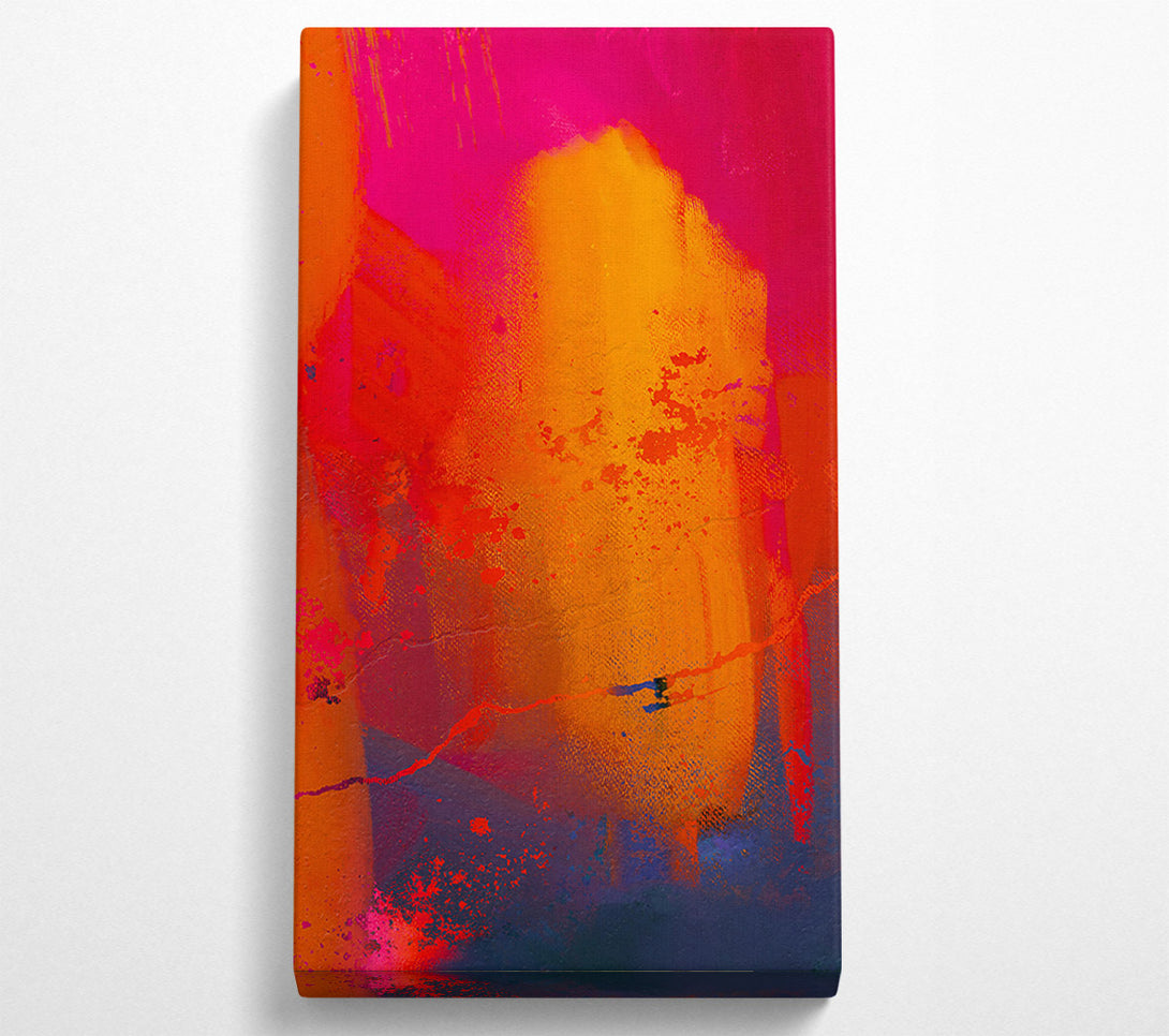  A Canvas Print of Orange Sunset Hues Canvas Art