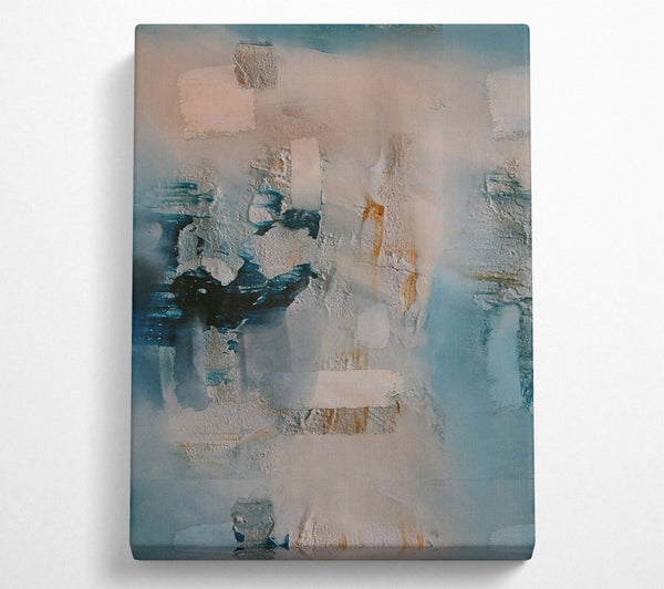  A Canvas Print of Pale Blue Abstraction Canvas Print