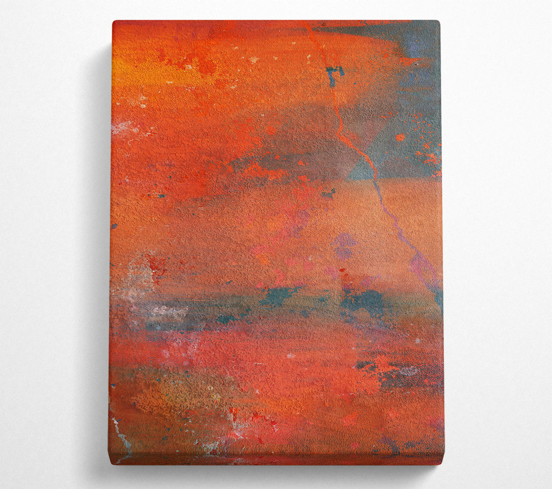  A Canvas Print of Crimson Abstract Landscape Canvas Wall Art