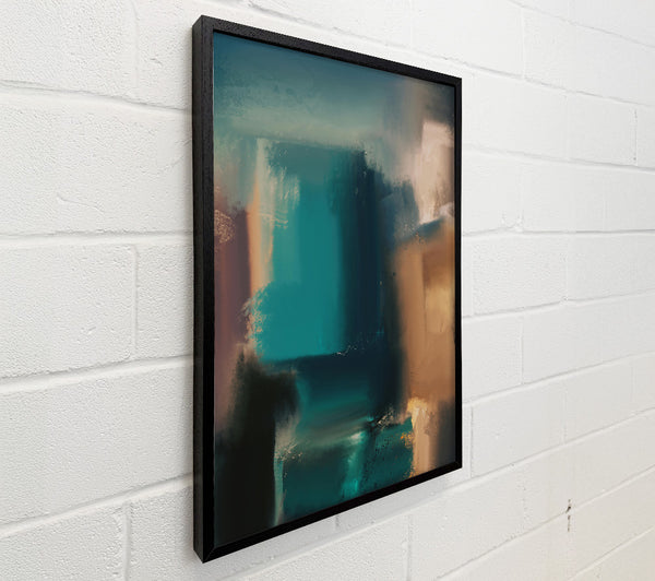 Turquoise Abstract Layers