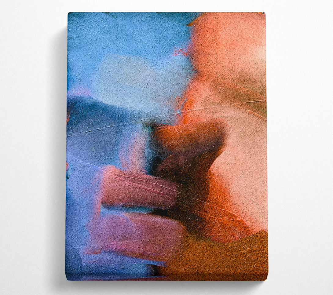  A Canvas Print of Orange Abstract Dreamscape Canvas Art
