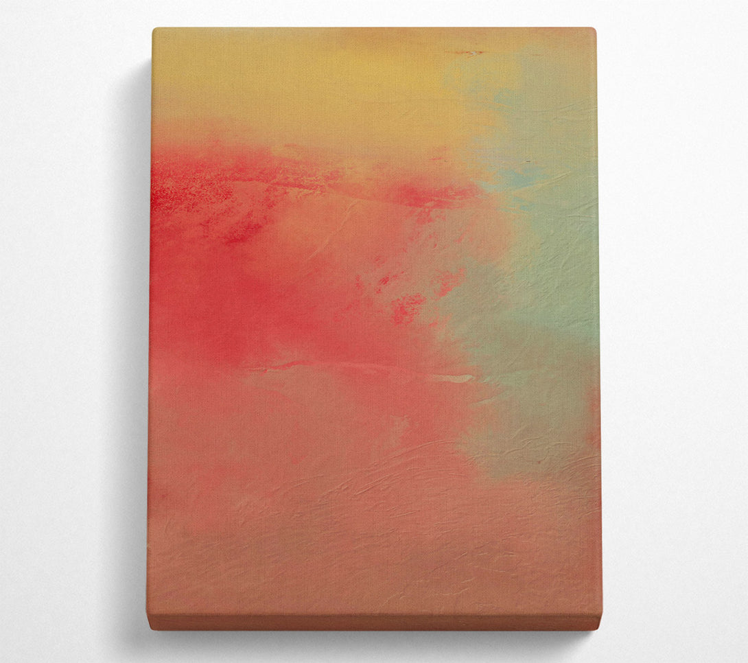  A Canvas Print of Crimson Sunset Hues Canvas Art