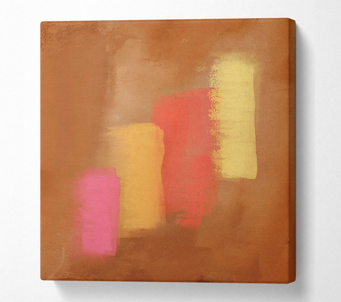  A Canvas Print of Brown Sunset Hues Canvas Print