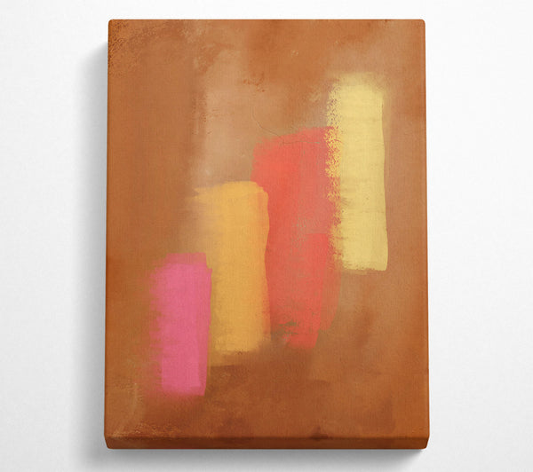  A Canvas Print of Brown Sunset Hues Canvas Print