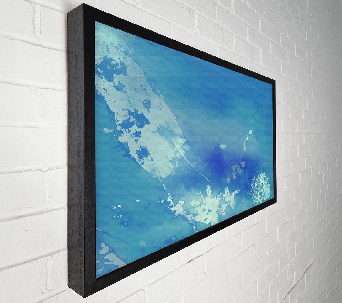  A Canvas Print of Azure Sky And White Clouds Canvas Wall Art