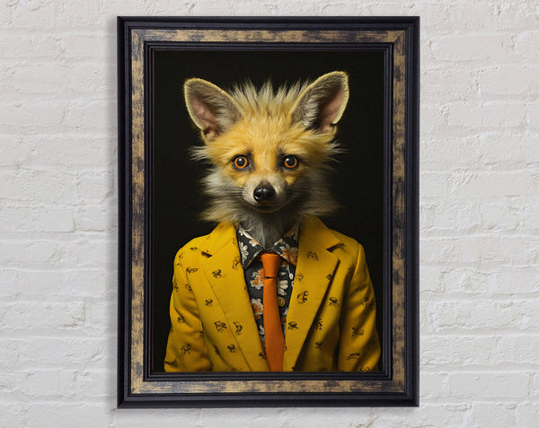 The Scruffy Fox Framed Print
