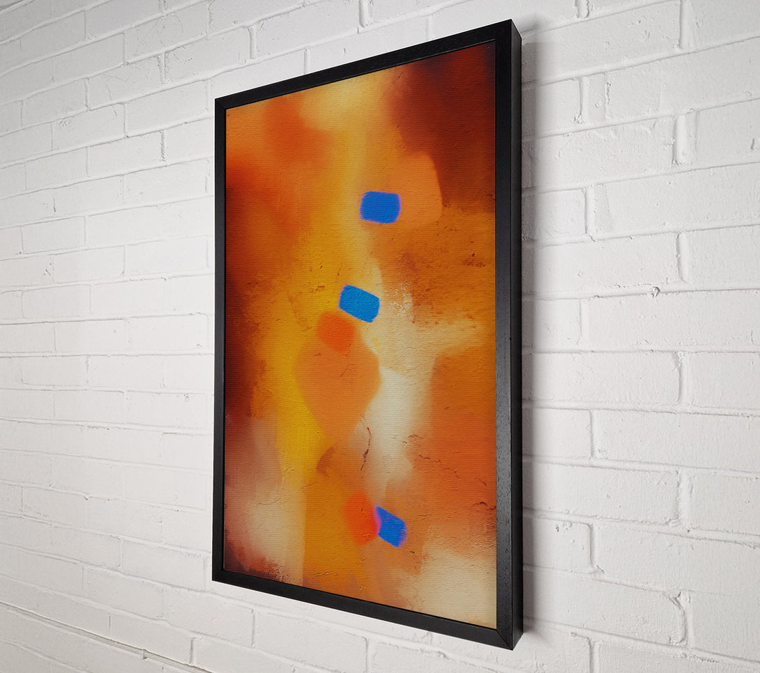  A Canvas Print of Golden Blue Hues Canvas Wall Art